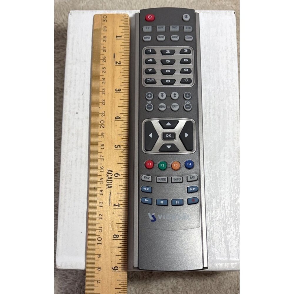 Viewsat Remote Control HST-318 Universal Gray Black 9" Tested - Picture 2 of 5